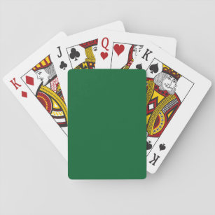 Solid dunkel Jäger grün Spielkarten