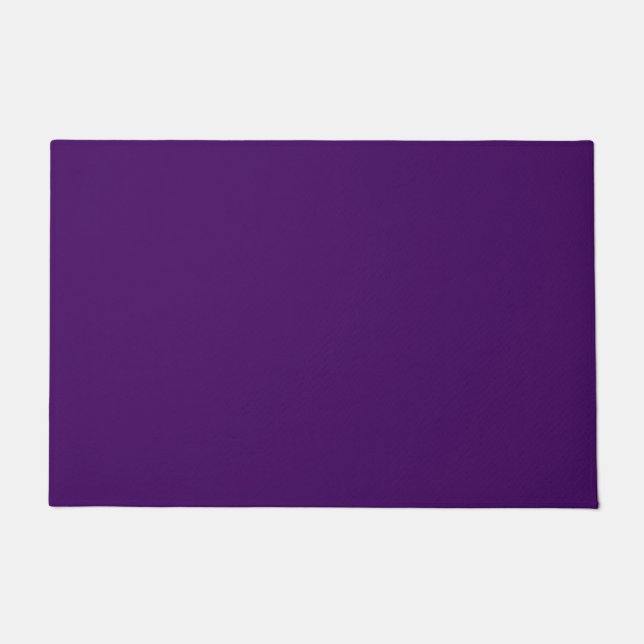 Solid dunkle Violette lila Fußmatte (Vorderseite)