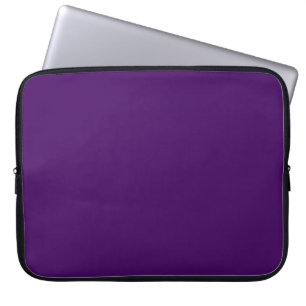 Solid dunkle Violette lila Laptopschutzhülle