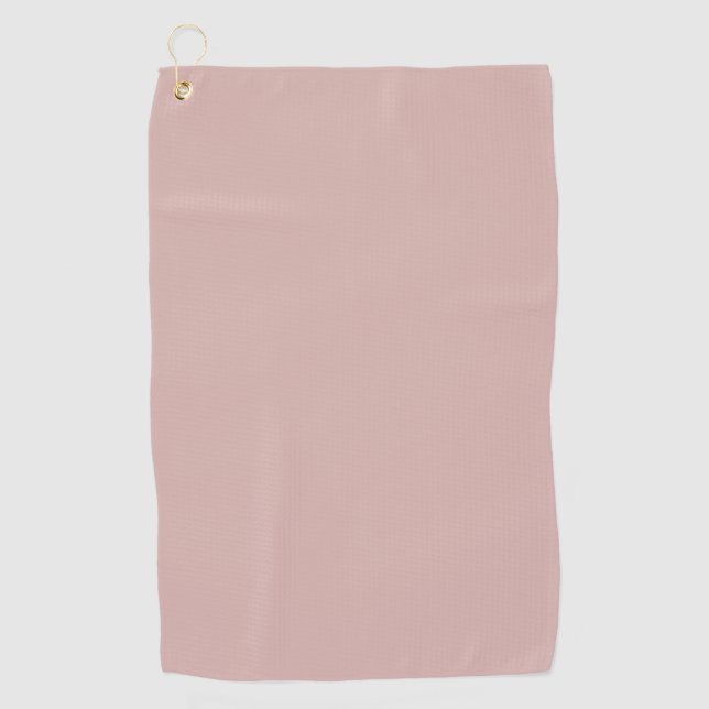 Solid Dusty Blush Golfhandtuch (Vorderseite)