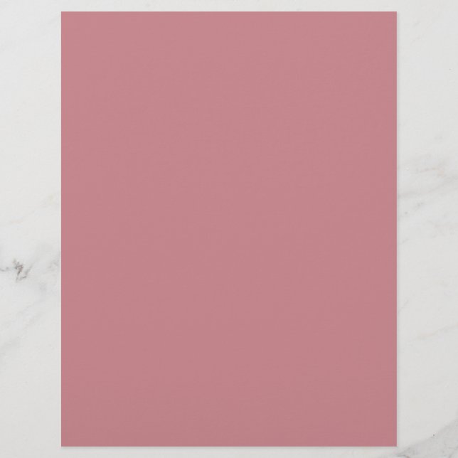 Solid Dusty Pink Card Stock DIY Scrapbooking Flyer (Vorne)
