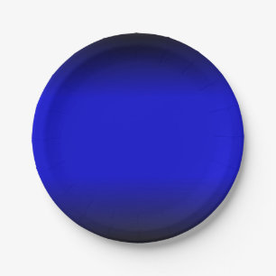 Solid Electric Blue Pappteller