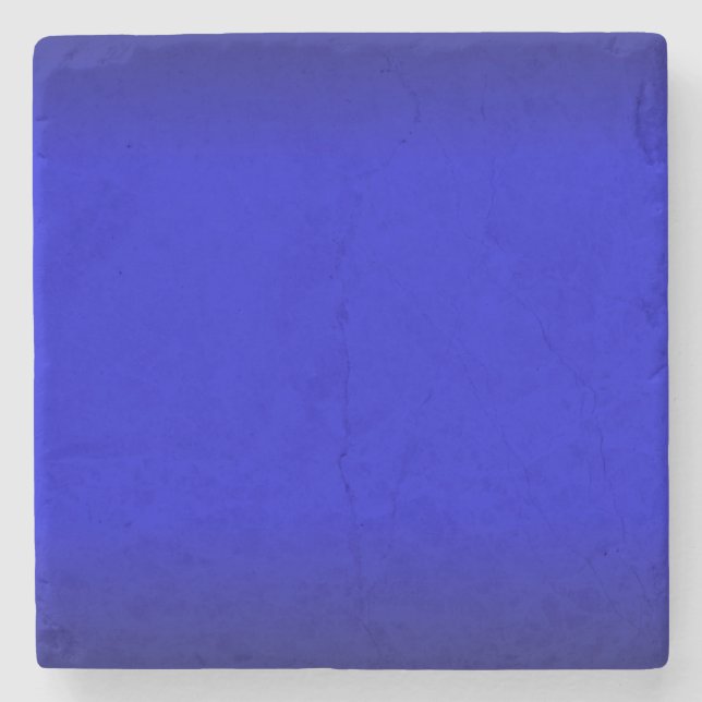 Solid Electric Blue Steinuntersetzer (Vorderseite)