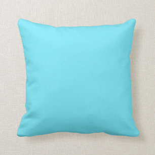 Solid Farbe elektrischen Licht Aqua blau Kissen