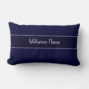 Solid Farbe Navy Blau Moderne stilvoll Lendenkissen