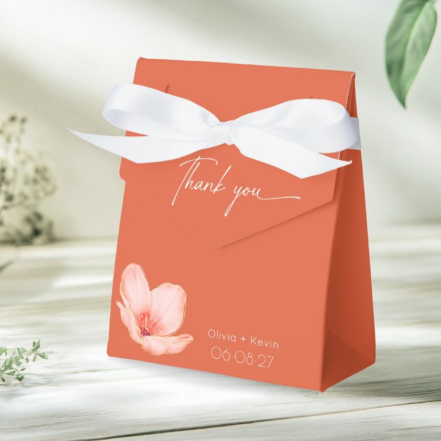 Solid fett Bright orange moderne Hochzeit Geschenkschachtel (Von Creator hochgeladen)