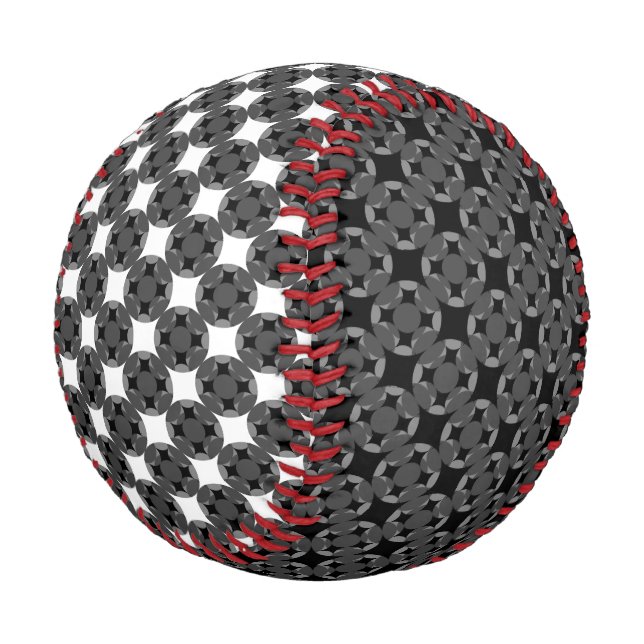Solid Four Star Circle Cross von Kenneth Yoncich Baseball (Schrägansicht)