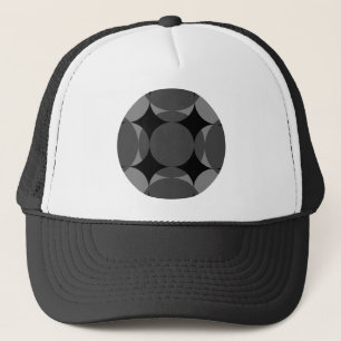 Solid Four Star Circle Cross von Kenneth Yoncich Truckerkappe