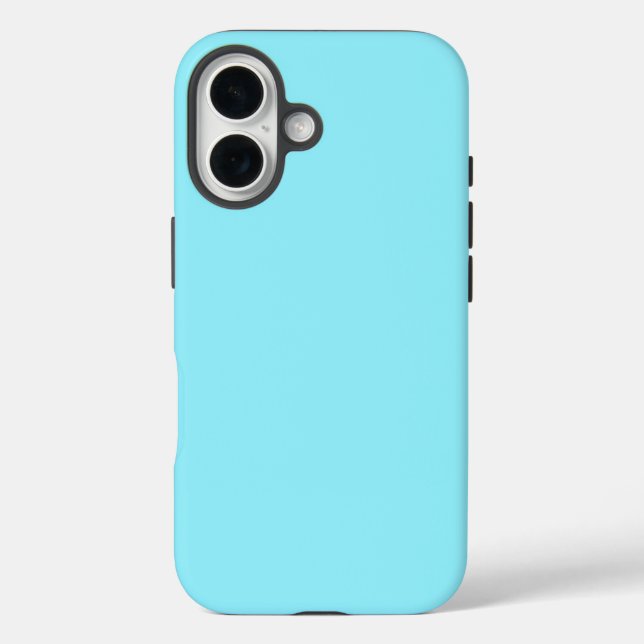 Solid Fresh Aqua Color Case-Mate iPhone Hülle (Rückseite)