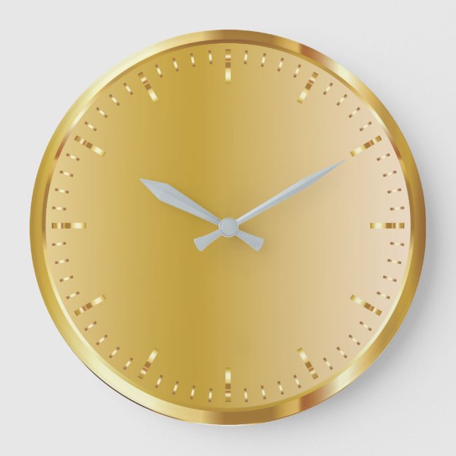 Solid Gold Große Wanduhr (Vorderseite)