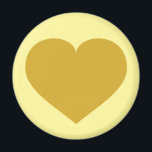 Solid Gold Heart Magnet<br><div class="desc">Dieser Magnet weist ein formschönes goldenes Herz auf. Der solide Goldherz-Magnet macht ein großes 50-jähriges Jubiläum rett-the-date oder Gastgeschenk.</div>