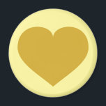 Solid Gold Heart Magnet<br><div class="desc">Dieser Magnet weist ein formschönes goldenes Herz auf. Der solide Goldherz-Magnet macht ein großes 50-jähriges Jubiläum rett-the-date oder Gastgeschenk.</div>