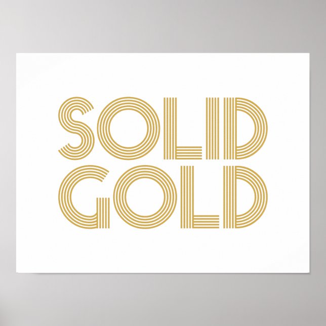 SOLID GOLD POSTER (Vorne)
