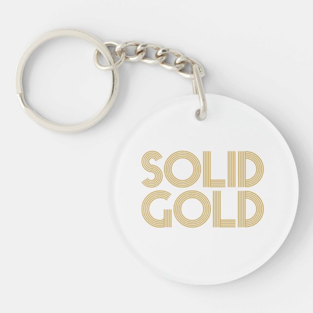 SOLID GOLD SCHLÜSSELANHÄNGER (Vorderseite)