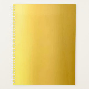 Solid Gold Spiral Notebook Planer