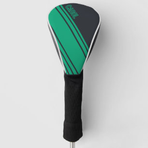 Solid grau und grün individuell anpassbar golf headcover