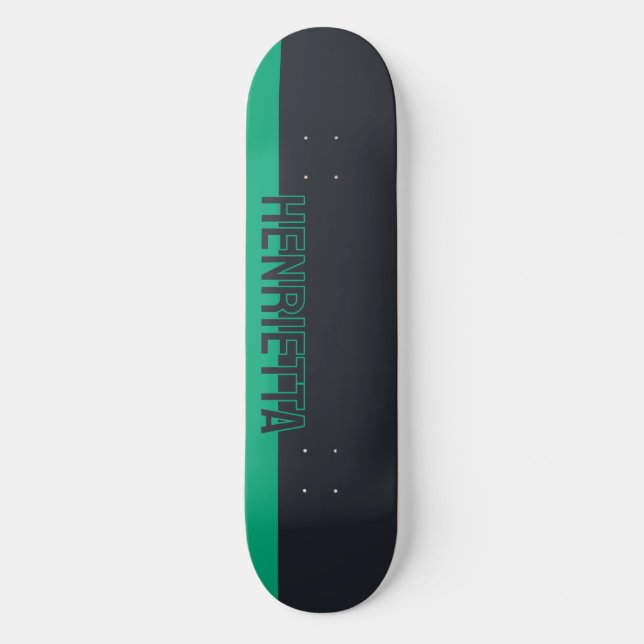 Solid grau und grün individuell anpassbar skateboard (Vorderseite)