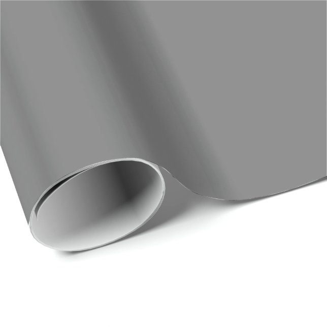 Solid Gray Geschenkpapier (Rolleneckpunkt)