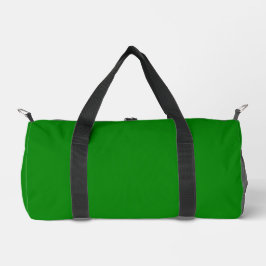 Solid Green Duffle Bag - Minimaler Look, Max Space