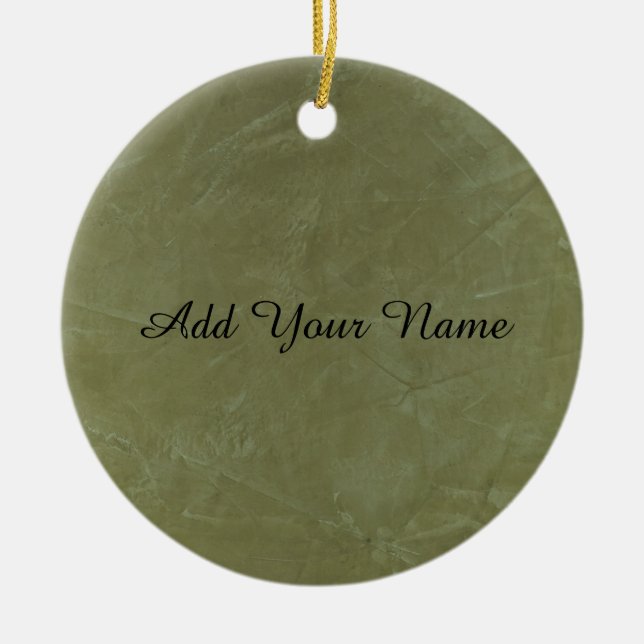 Solid Green Keramik Ornament (Vorne)