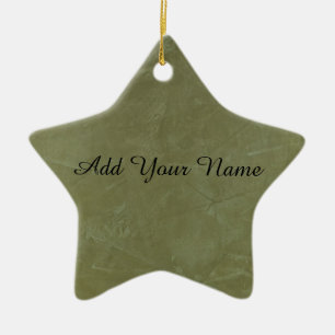 Solid Green Keramikornament
