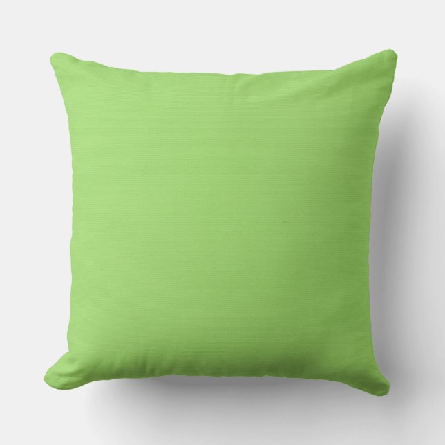 Solid Green Throw Kissen (Vorderseite)