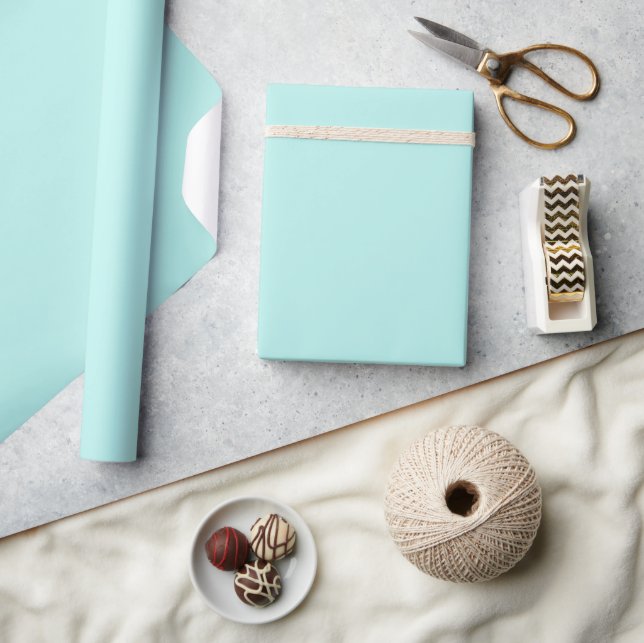 Solid helltürkis geschenkpapier (Basteln)