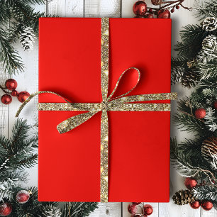 Solid-Holly-Rot Geschenkpapier