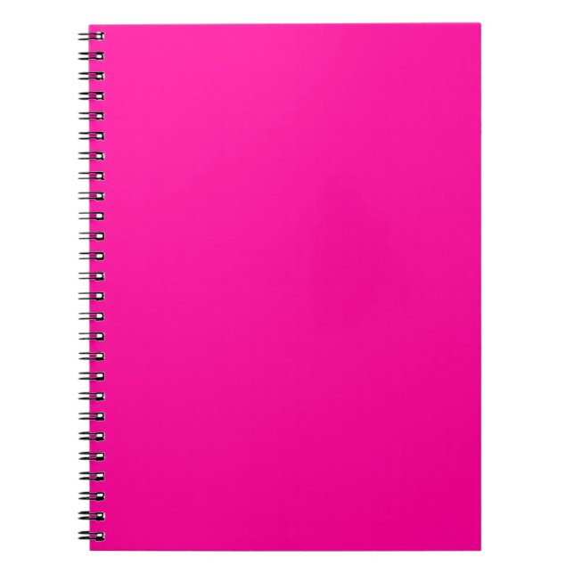 Solid Hot Pink Notizblock (Vorderseite)