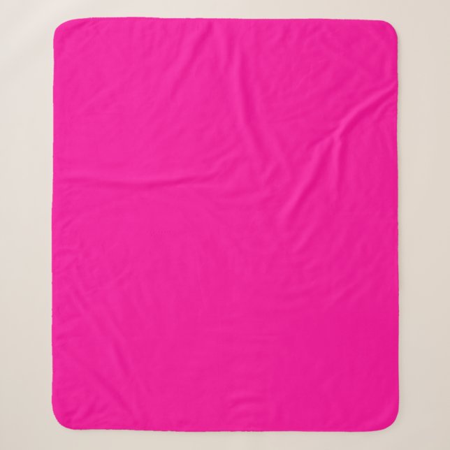 Solid Hot Pink Sherpadecke (Vorderseite)