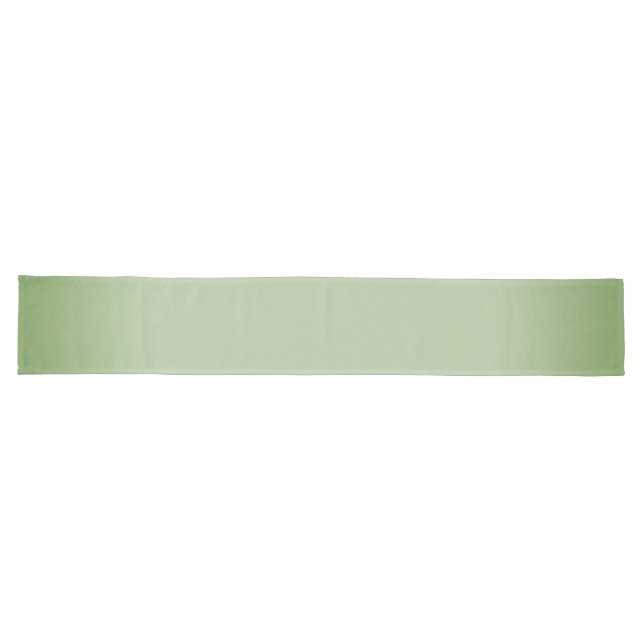 Solid Jade Green Celadon Großer Tischläufer (Horizontal)