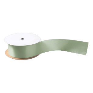 Solid Jade Green Celadon  Satinband
