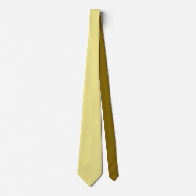 Solid Khaiki & Yellow Brown Color Tone Krawatte (Vorderseite)