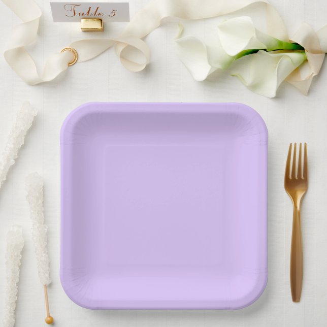 Solid Lavender Pappteller (Hochzeit)