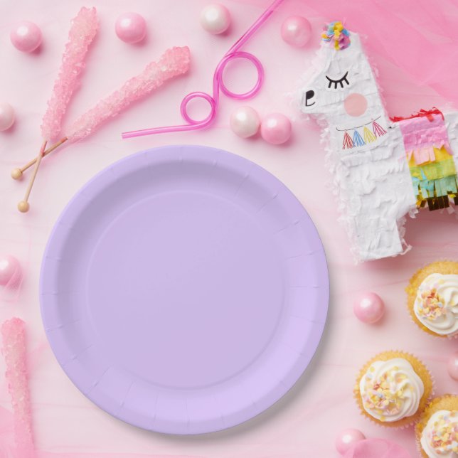 Solid Lavender Pappteller (Party)
