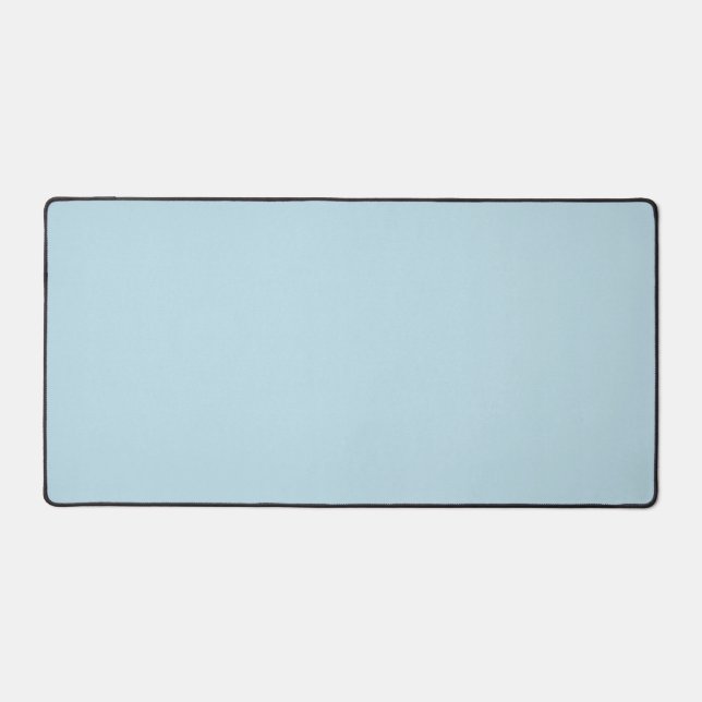 Solid Light Blue Background Desk Mat Schreibtischunterlage (Vorderseite)