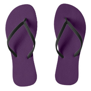 Solid lila dunkle Pflaume Flip Flops