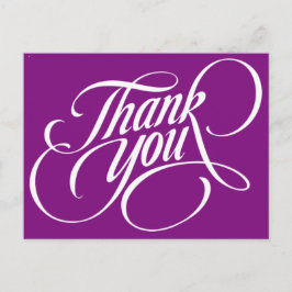 SOLID LILA POST CARD BEALEADER DANKEN POSTKARTE