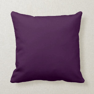 Solid Lila Soft Dunkle Traube schlichtes Kissen