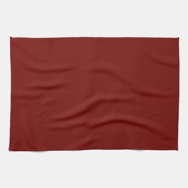 Solid Maroon Red Kitchen Handtuch (Horizontal)