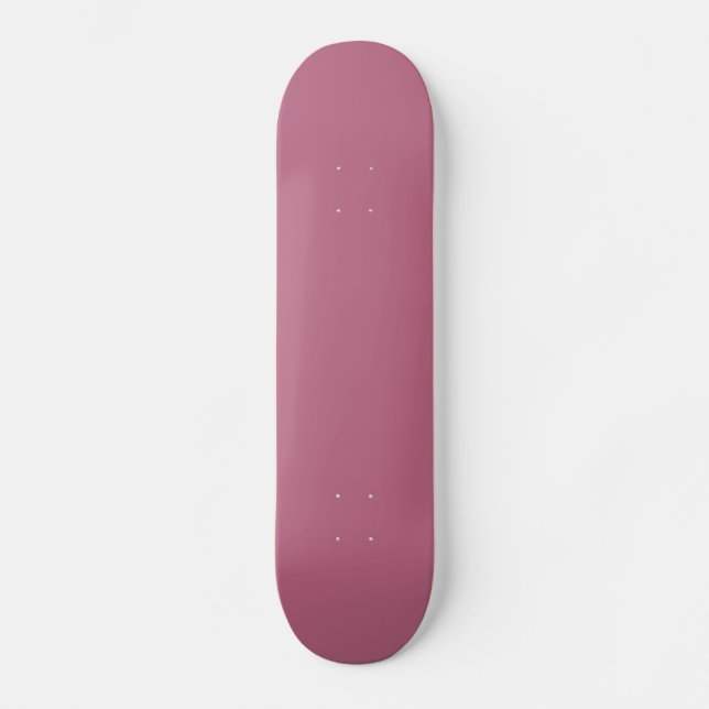 Solid Mauve Pink Skateboard (Vorderseite)