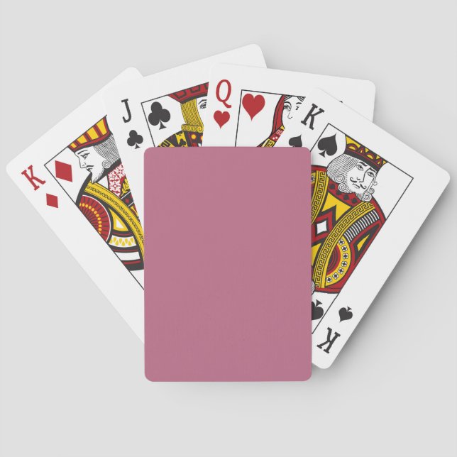 Solid Mauve Pink Spielkarten (Rückseite)