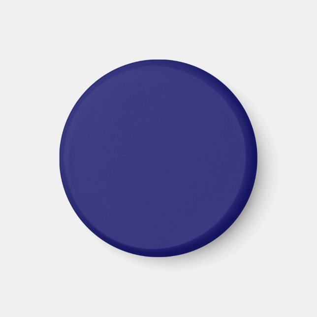 Solid Midnight Blue Color Minimalistisch Schlicht Magnet (Vorne)