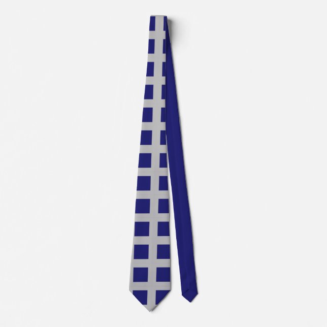 Solid Midnight Blue Square Formen Krawatte (Vorderseite)