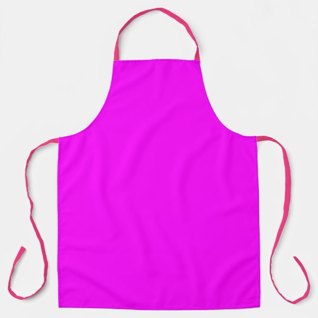 Solid moderne rosa Magenta All-over Print-Schürze Schürze (Vorderseite)