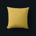 Solid Mustard Gold Kissen<br><div class="desc">Schlichte Vollfarbe. Senfgoldocker Einfach,  minimal,  warm,  reich,  Retro,  modern.</div>
