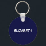 Solid Navy Blue Background, Name Monogram Schlüsselanhänger<br><div class="desc">Solid Navy Blue Background, Name Monogram Passen Sie dies mit Ihrem Namen oder anderen Text an. Sie können auch Schriftart ändern, Schriftart- und Schriftart-Größen anpassen, Text verschieben, etc. Brauchen Sie dieses Muster in anderen Farben oder Designs? Schicken Sie uns einfach eine E-Mail und lass uns Bescheid! 2014 ©FantabulousPatterns Alle Rechte...</div>
