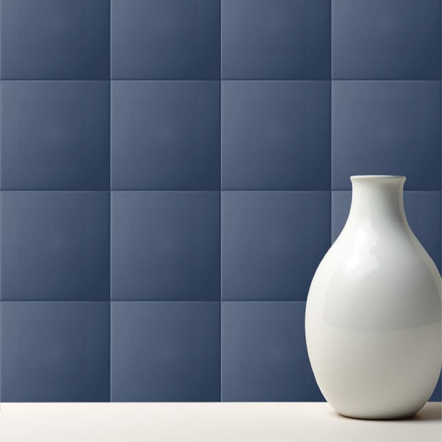 Solid Navy Blue Color Elegant Fliese (Von Creator hochgeladen)