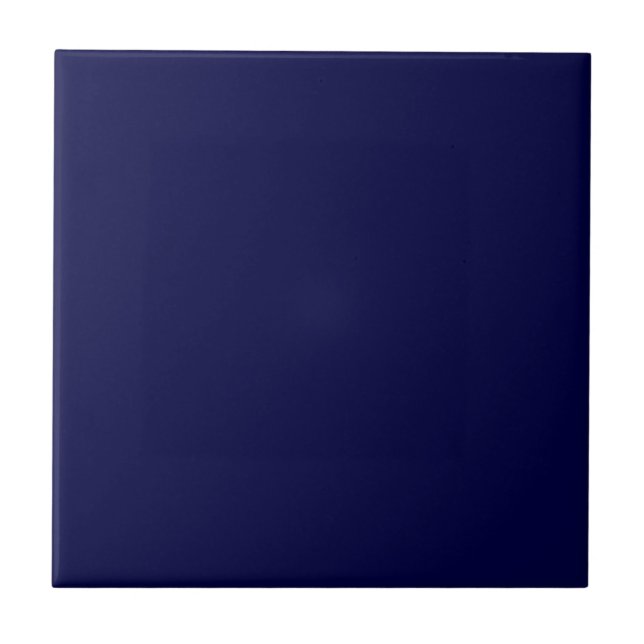 Solid Navy Blue Fliese (Vorderseite)