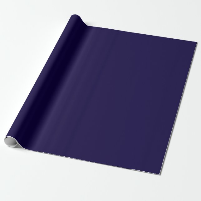 Solid Navy Blue Geschenkpapier (Ungerollt)